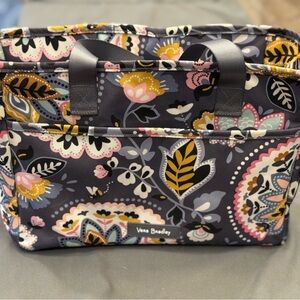 Vera Bradley Black and Pink Tote Bag with Artistic Design